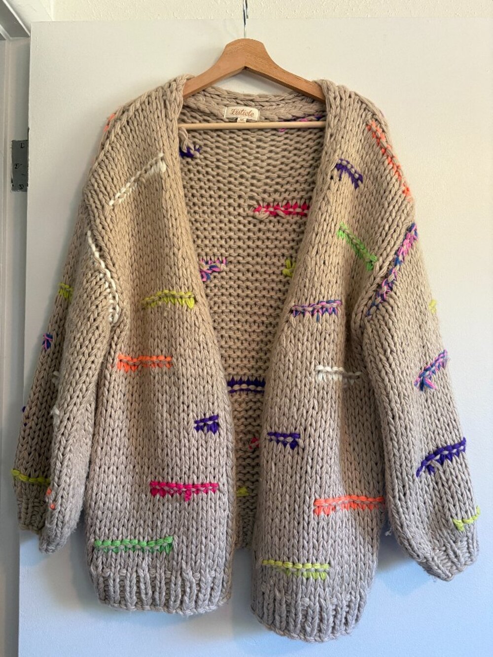 Chunky knit cardigan